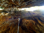 Climbing in Cueva Larga - Vinales, Cuba